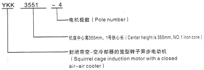 YKK系列(H355-1000)高压YKS5006-8三相异步电机西安泰富西玛电机型号说明